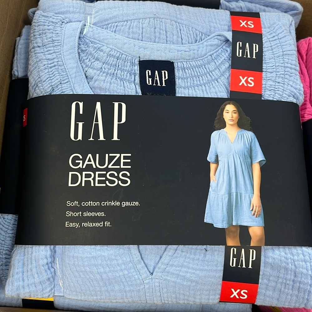 Gap Gauze Tiered Dress